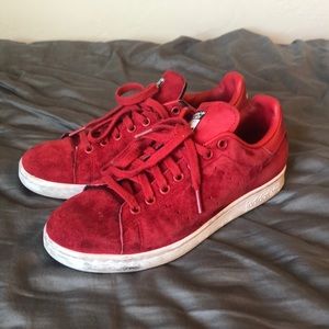 Like new red suede Stan Smith adidas !
